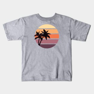 Minimalist Summer Sunset Kids T-Shirt